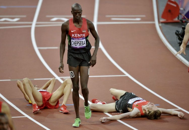 Kenya Track Runner White People On Ground